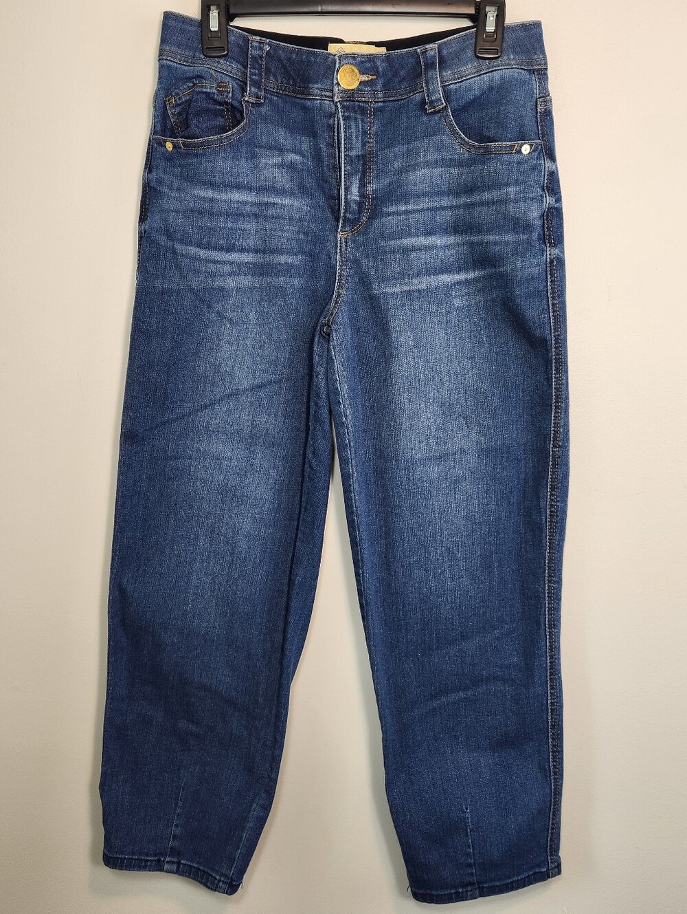 Democracy Ab Technology Relaxed Straight Tapered Ankle Jeans Size 6